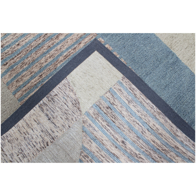 Florena Handmade Multicolor Wool Area Rug, Rectangle 7'6" x 9'6"
