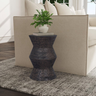 Table d'appoint en bois massif Ziggy