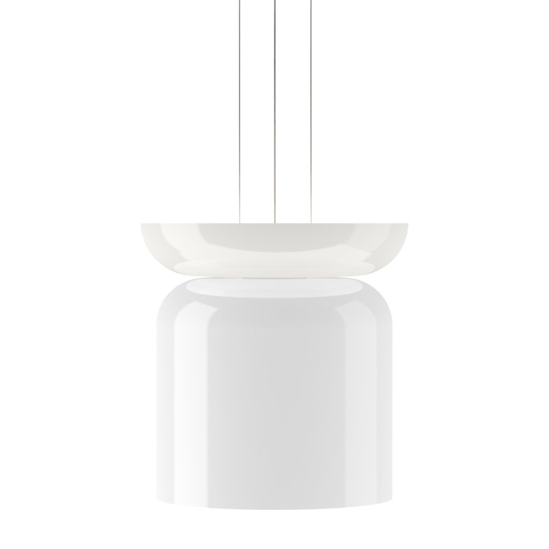 Luminaire suspendu géométrique à 2 lumières Totem, H 17,5 po x l 17 po x P 17 po