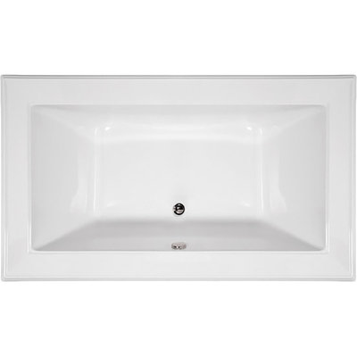 Angel 72'' x 42'' Soaking Acrylic Bathtub
