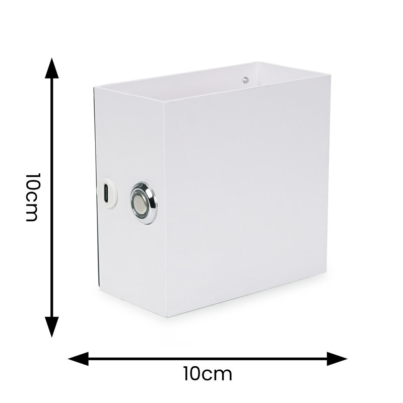 Stephney Plastic LED Flush Mounted Sconce
