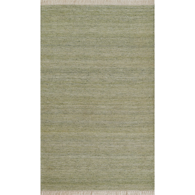 Tapis vert intérieur / extérieur tissé à la main Cassandra, Rectangle 2 pi x 3 pi