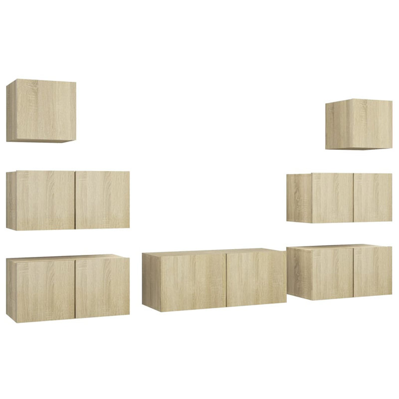 Gilta TV Stand for TVs up to 88", Sonoma Oak