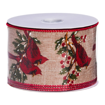 Ruban d’arbre cardinal en toile jute