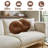 PUMPKIN SEAT Velvet Round Decorative Pillow for Sofa Decor (18-Inch)-1243417634