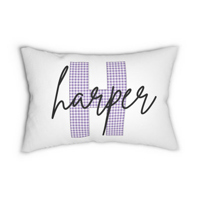 Personalized Pillow With Custom Kids Name & Initial Throw Pillow Kids Room Decor