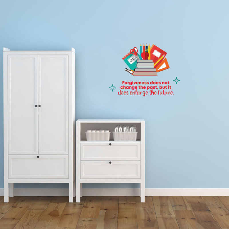 Text & Numbers Wall Decal, 15" H x 30" W