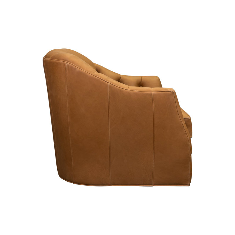 Chaise pivotante Brighton en chameau Dilworth