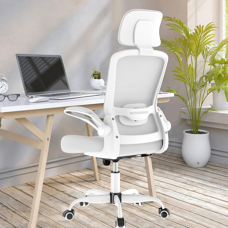Lashey Task Chair, Ivory White