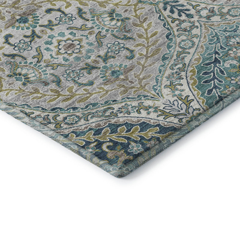 Tapis de qualité supérieure lavable à la machine Pinkston, Rectangle 10 pi x 14 pi