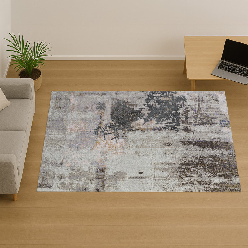 Abstract Area Rug, Runner 70 x 140 cm