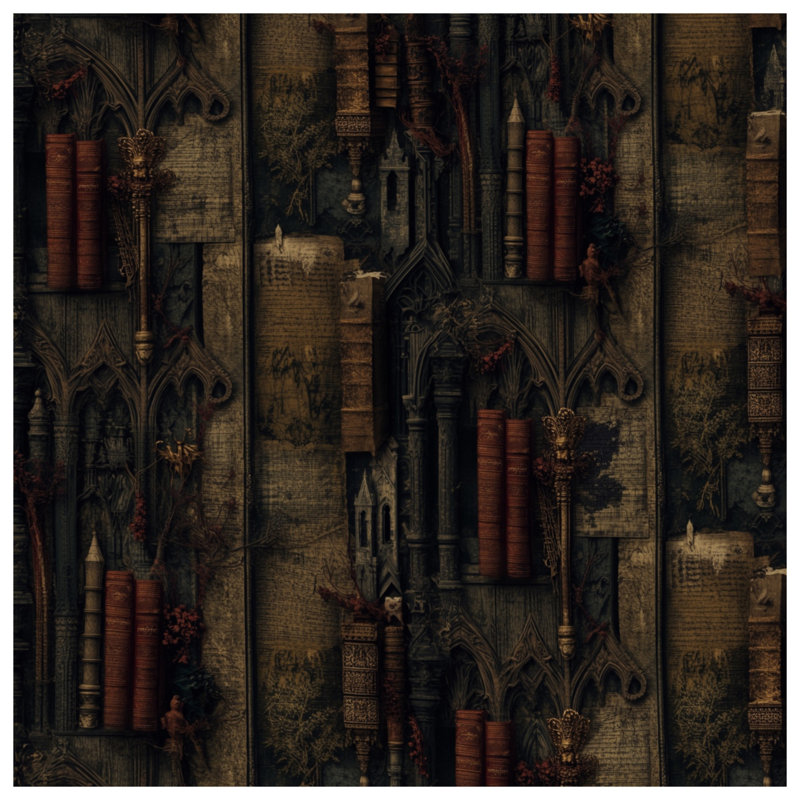Rideaux de douche Gothic Architecture, L 70 po x H 84 po