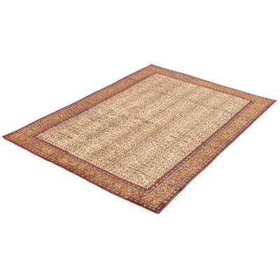 Denville One-of-a-Kind 6'6" X 9'4" 1990s Wool Area Rug in Ivory