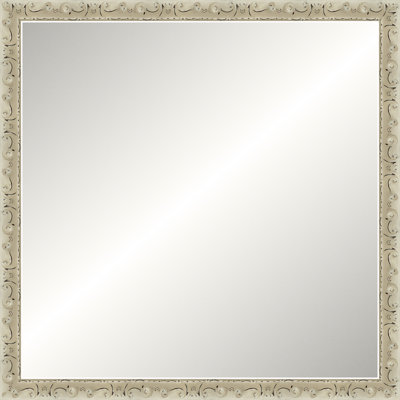 Miroir patiné ivoire patiné
