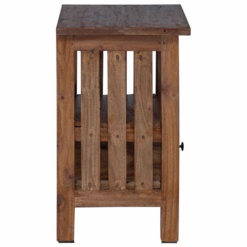41cm W Solid Wood Bedside Table