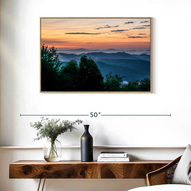 Blue Ridge, Cadre flottant en bois naturel, 37 po x 25 po