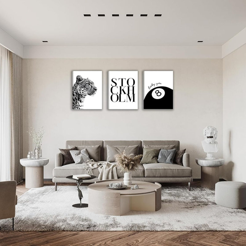 3 Piece Wrapped Canvas Set