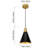 Mingenew 2 - Light Black Cone Pendant