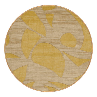 Machine Washable Abstract Brown Area Rug