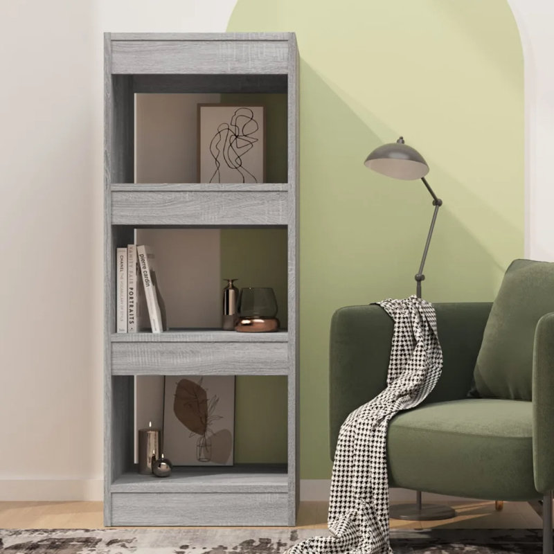 Geisha Etagere Bookcase, Sonoma Grey, 103cm H x 40cm W x 30cm D