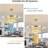 42'' Fandelier Ceiling Fan With Light, Chandelier Fan Retractable Ceiling Fan For Bedroom, Living Room, LED Dimmable, 3 Color, 6 Wind Speed-Gold-860461091