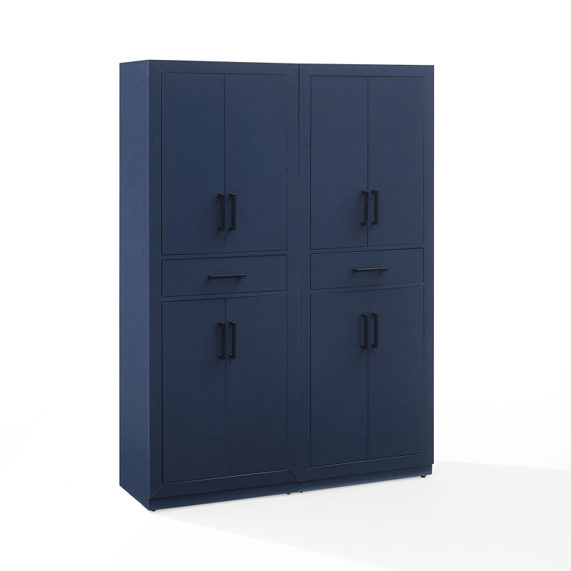 Bruckner 2-piece Kitchen Storage Pantry Set, Navy