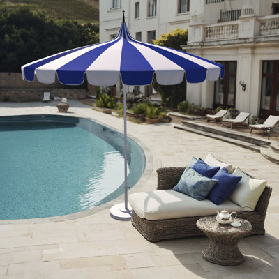 Parasol de marché rayé Tayeko