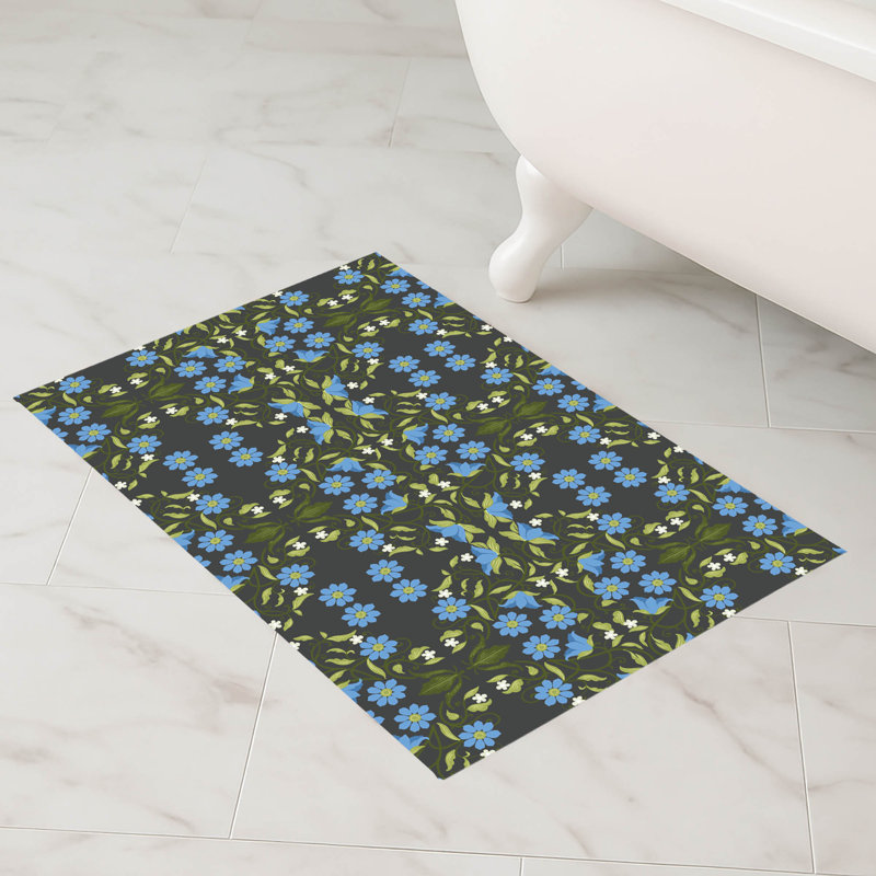 Tapis de bain Myah Millie, Gris anthracite, Rectangle - L 34 po x l 21 po