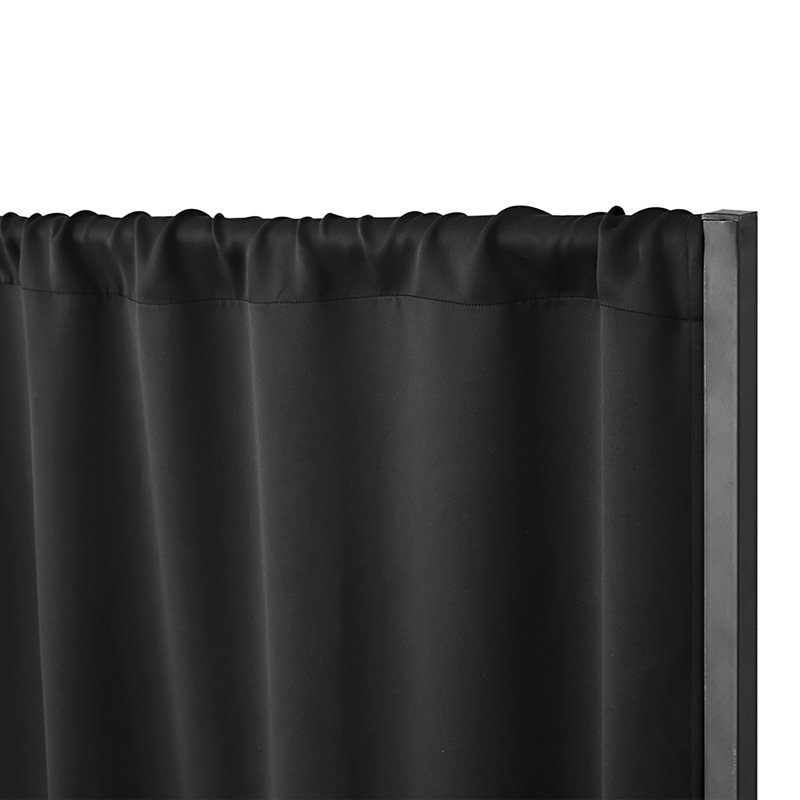 Cadre de rideau d'intimité extensible avec rideaux Don't Look at Me Basics de Nourdan, Noir