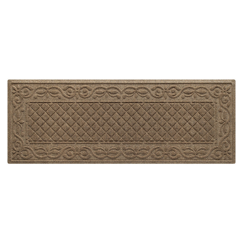 WaterHog Tristan 22 in. x 60 in. Indoor Outdoor Door Mat, 0.37" H x 60" W x 22" D, Camel
