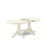 7 Piece Dining Set consists of a Mid-Century Dining Table and 6 Willow Green Faux Leather Modern Dining Chairs, Linen White-442412088-442412093