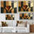 Geometric Walnut Essential Forms VI - Abstract Art deco Wall Art-1253723282-1253723277-1253723272