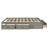 Queen Size Platform Bed with 6 Storage Drawers, Antique Gray-1479010014-1479010016