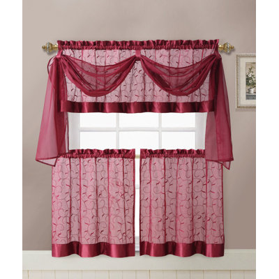 Kenmore Floral Kitchen Curtain