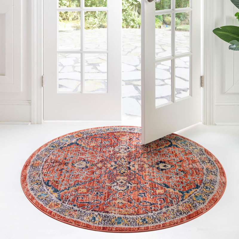 Opel Oriental Indoor Rug, Round 7'