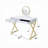 Blomquist Modern Vanity Desk With Sleek Contemporary Styling W/Mirror
