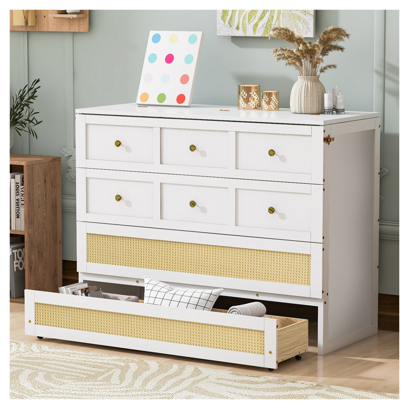 Lit escamotable pleine grandeur avec grands tiroirs de rangement en blanc, lit mural peu encombrant