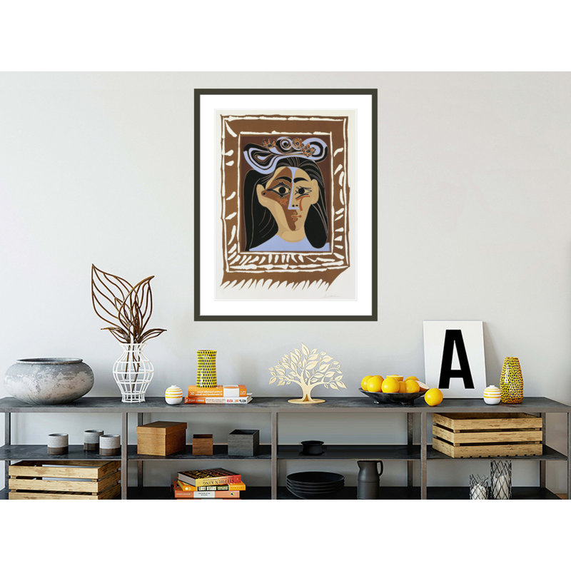 Jacqueline au chapeau à fleurs par Pablo Picasso, H 41,5 po x l 32,72 po