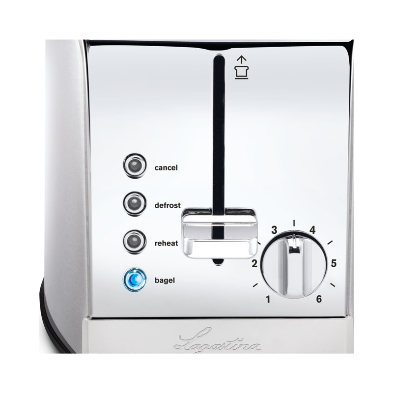 Stainless Steel 2-Slice Toaster with Wide Slots and Browning Control