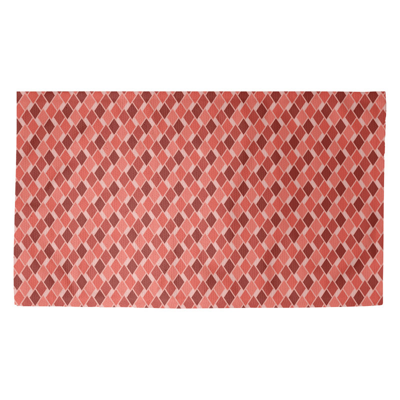 Paillasson dobby intérieur diamants rétro Avicia, Rectangle 3 pi 3 po x 5 pi 3 po