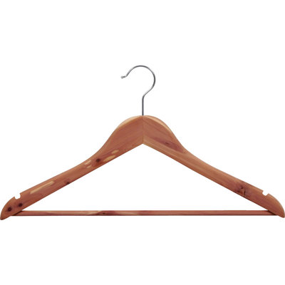 Cedar Non-Slip Standard Hanger for Suit/Coat