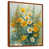 Toile avec cadre flottant brun