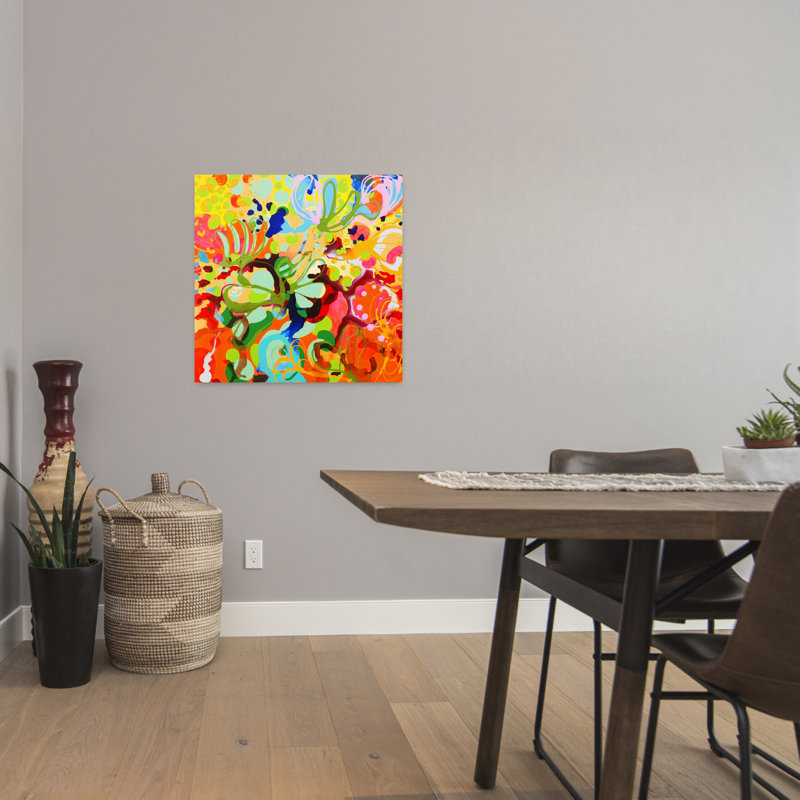 Skylark, art abstrait contemporain, H 24 po x l 24 po