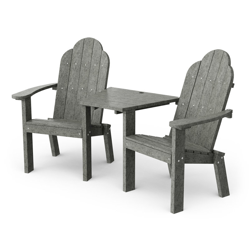 Classic Deck Chair Tete-A-Tete, Dark Gray