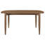 Ensemble de table de salle à manger N 4 chaises Dora, courbé scandinave, brun noyer-114733182