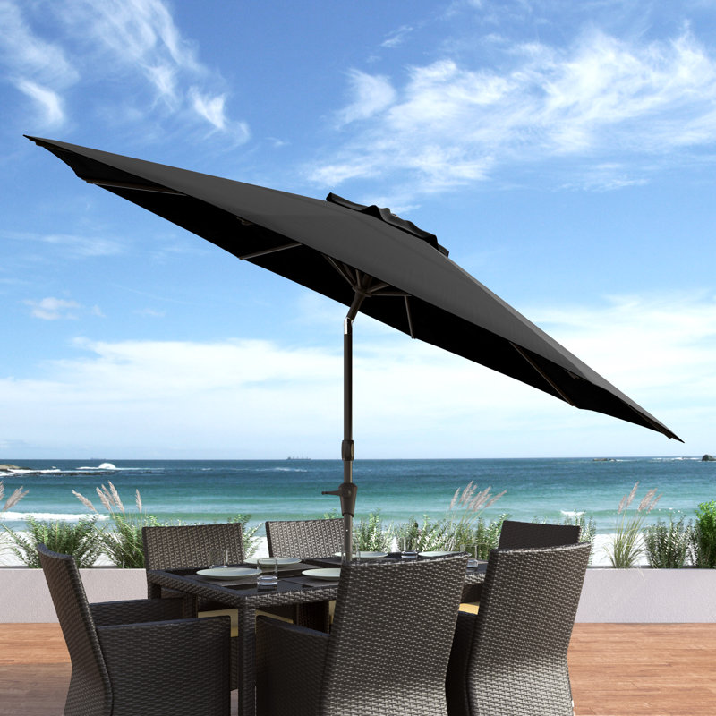 Parasol de marché 9,8 pi Bryn, Noir