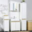 Single Bathroom Vanity Base Only, Grey