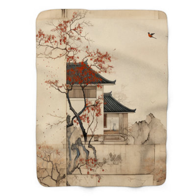 Old Architecture - 1 Piece Premium Sherpa Blanket