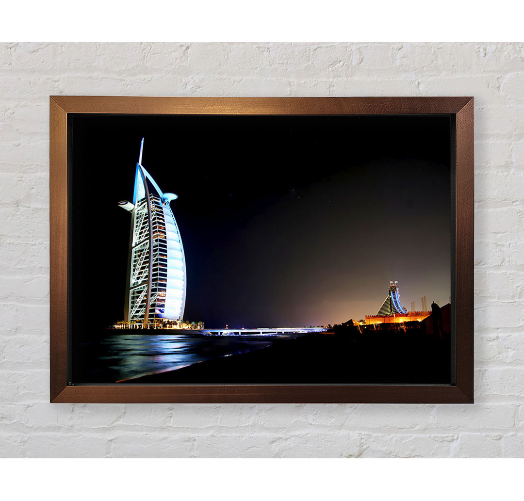 Dubai Ocean Nights Gerahmter Druck