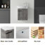 Meuble-lavabo flottant avec lavabo en céramique et portes à fermeture en douceur-133668192